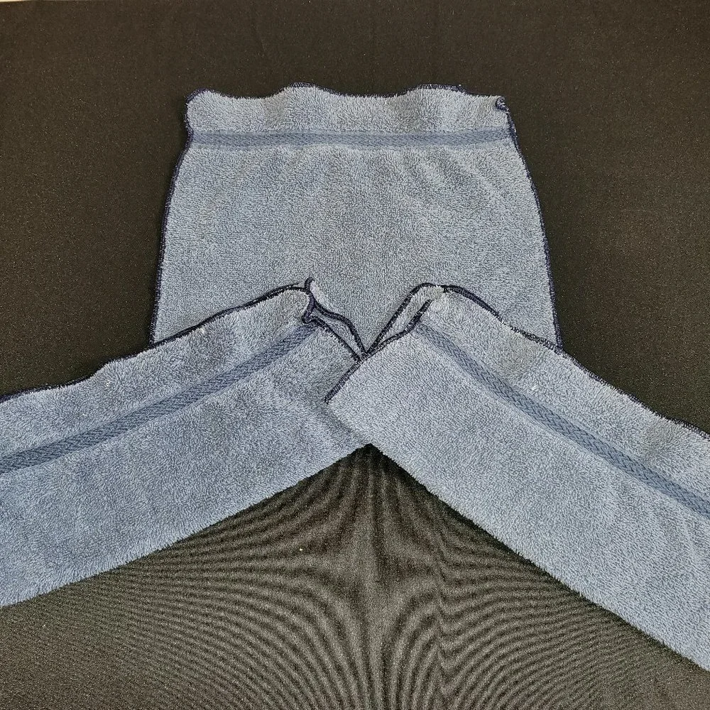 3pc Blue Wash Cloths.